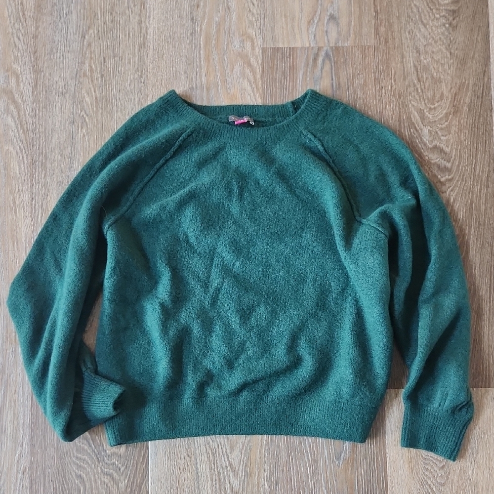 Vince Camuto Forest Green Crew Neck Sweater